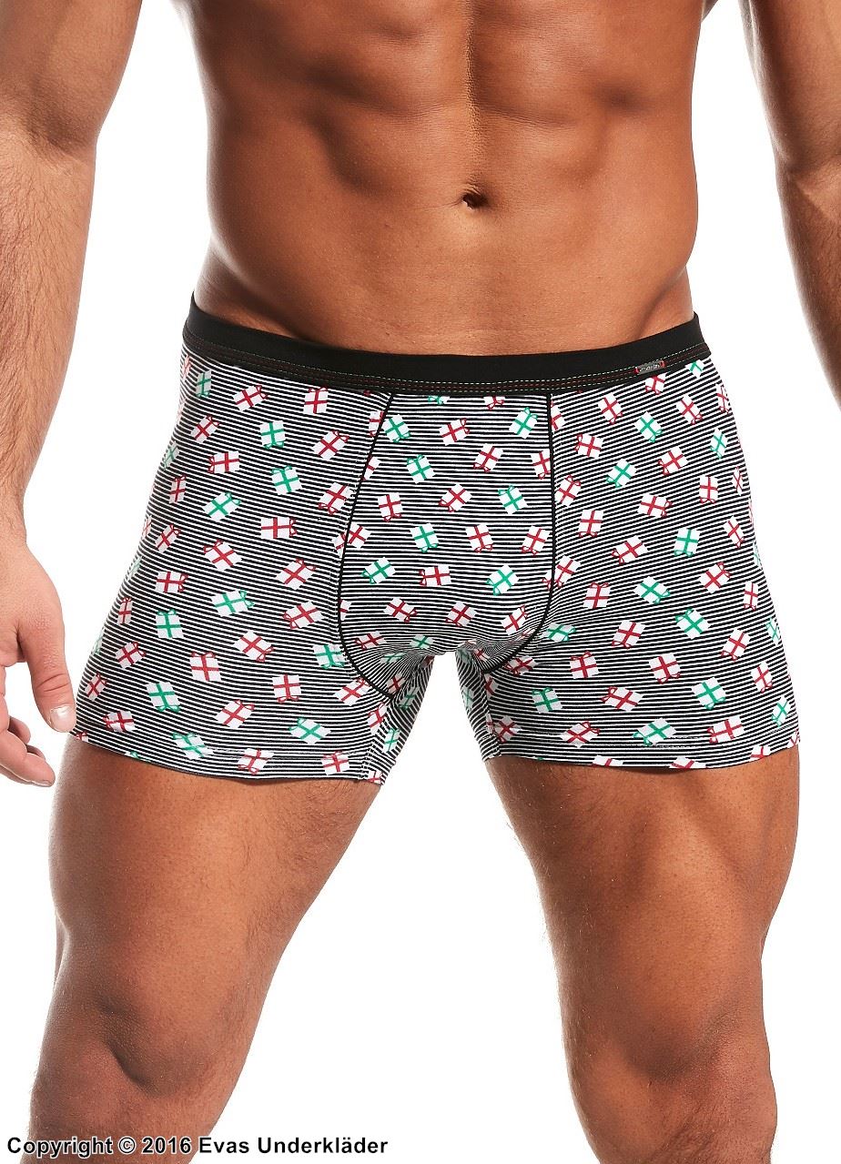 Boxershorts, gaveesker, horisontale striper